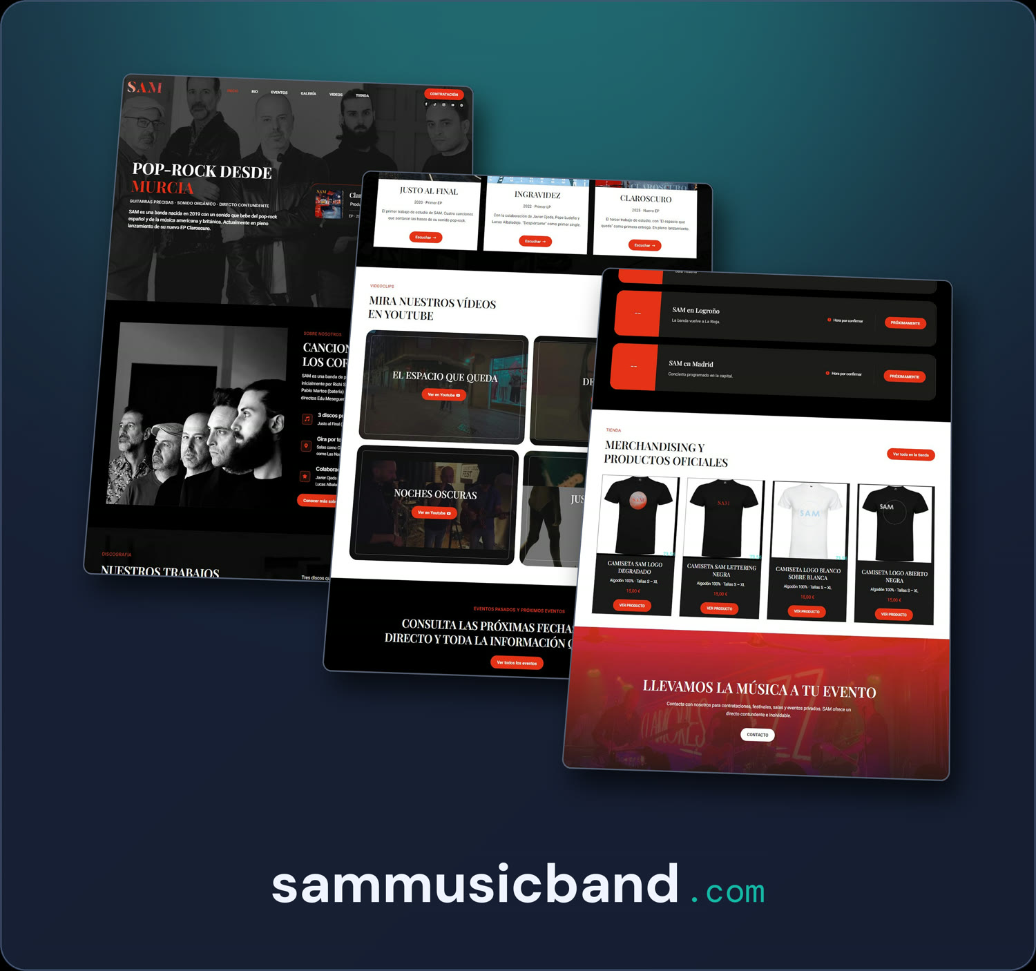Proyecto sammusicband.com